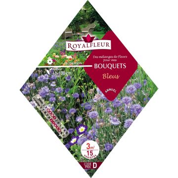 Mischia di fiori per bouquet blu da seminare - Bustina 3 m2