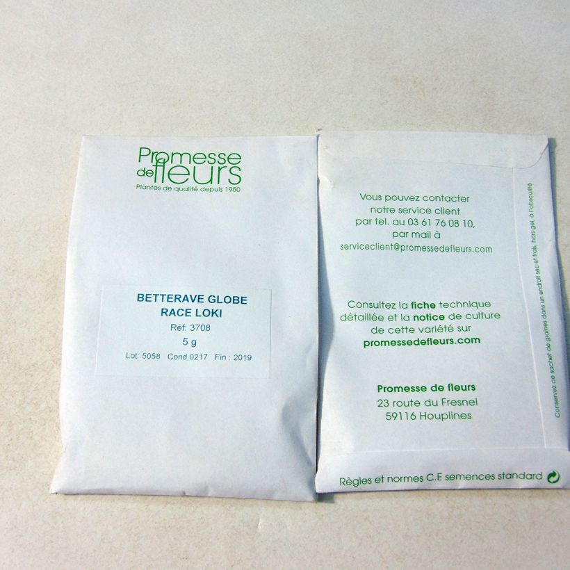 Esempio di esemplare Barbabietola rossa Globe 5 Race Loki sacchetto di semi 200 (5g) come consegnato