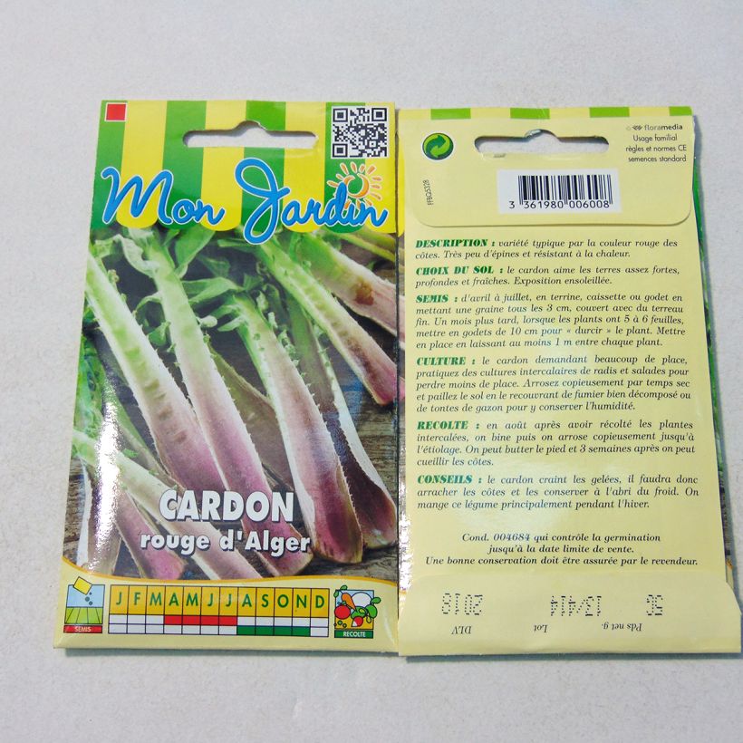 Esempio di esemplare Cardo d'Alger sacchetto di semi 50 (2g) come consegnato