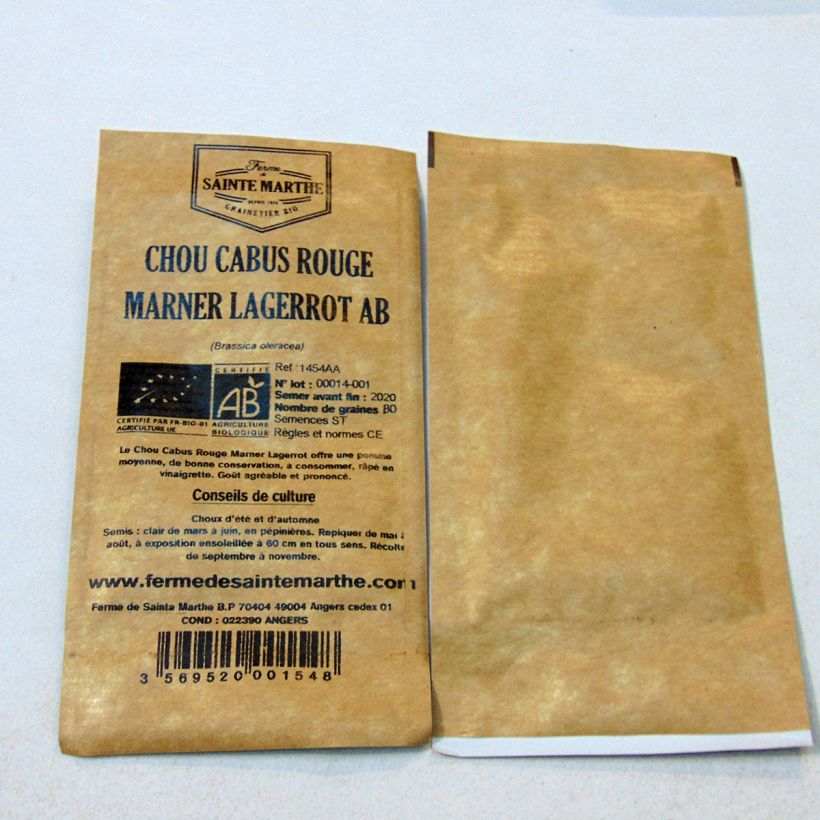 Esempio di esemplare Cavolo cappuccio rubra Marner Lagerrot sacchetto di semi 80 come consegnato