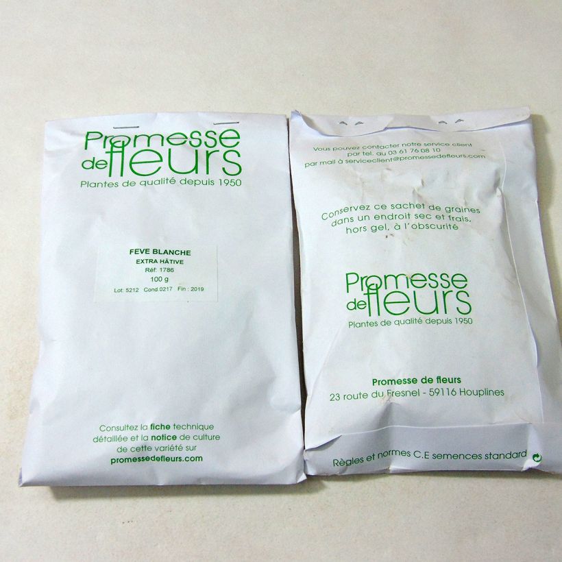 Esempio di esemplare Fava Bianca extra precoce sacchetto di semi 50 ? 100 (100g) come consegnato