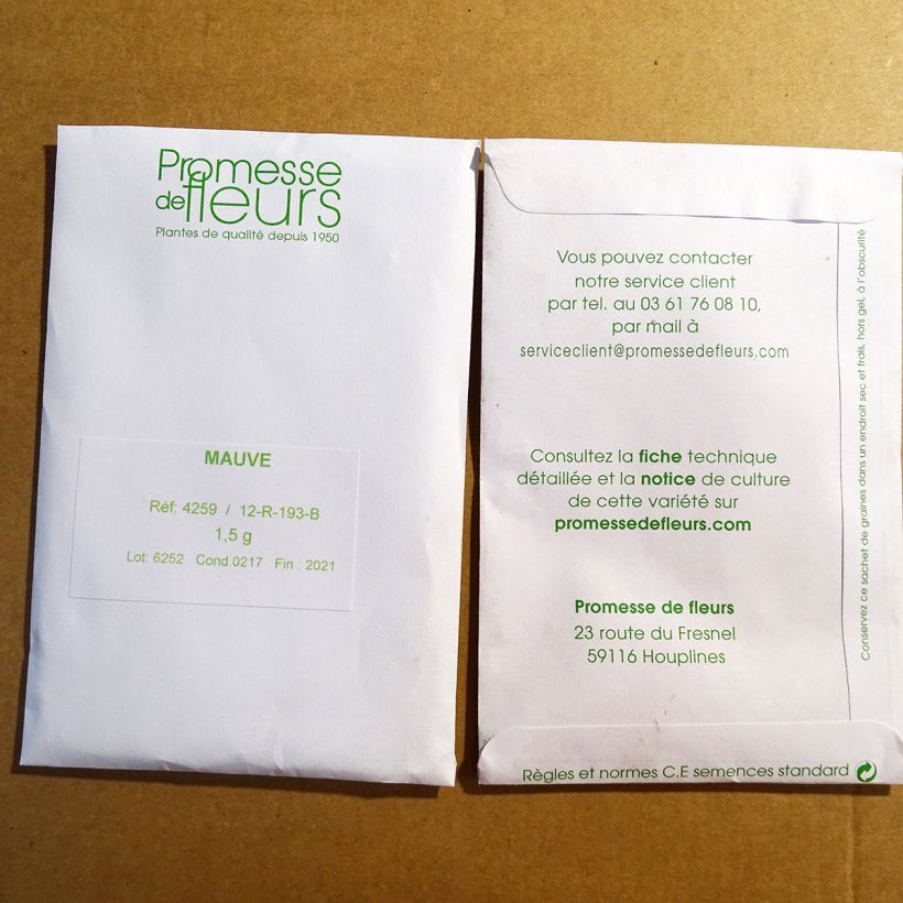 Esempio di esemplare Malva sylvestris (semi) - Malva selvatica sacchetto di semi 450 (1,5g) come consegnato