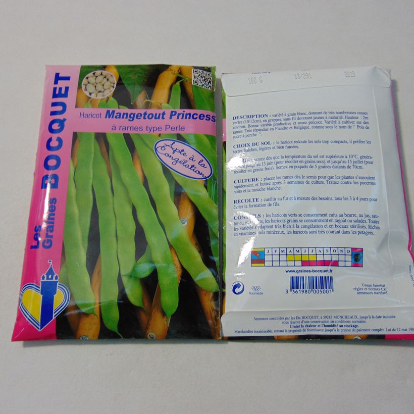 Esempio di esemplare Fagiolo rampicante Princess sacchetto di semi 200 (100g) come consegnato
