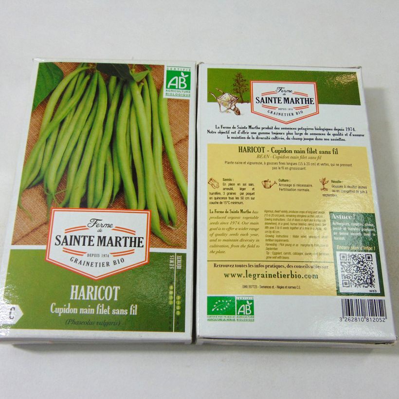 Esempio di esemplare Fagiolino Cupidon Bio sacchetto di semi 160 (80g) come consegnato