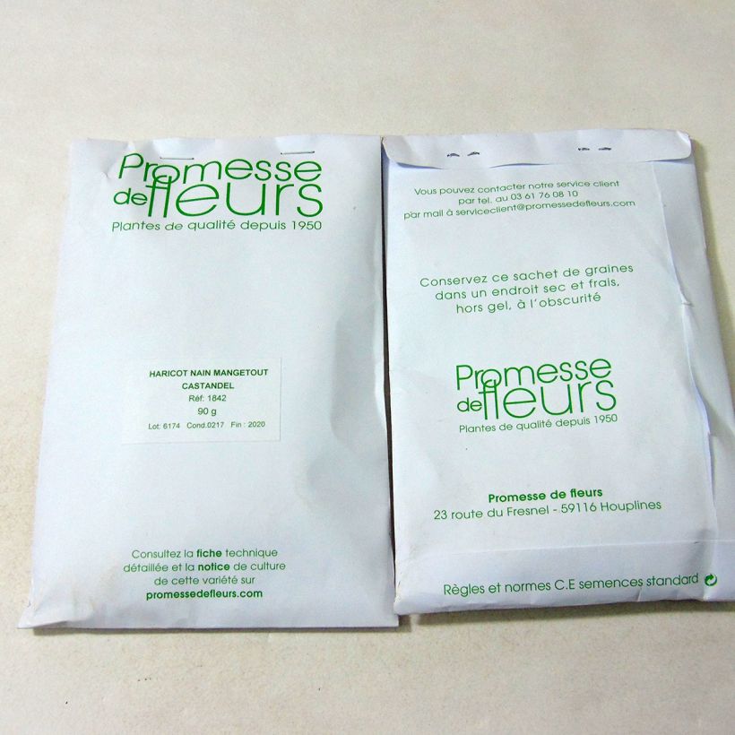 Esempio di esemplare Fagiolino Castandel sacchetto di semi 180 (90g) come consegnato
