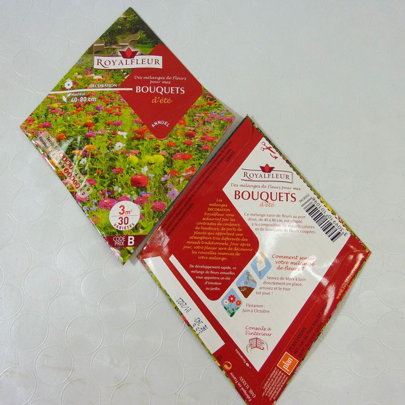 Esempio di esemplare Mischia per aiuola Fiori da bouquet - Bustina 3 m2 sacchetto di semi da 3.5 grammi come consegnato