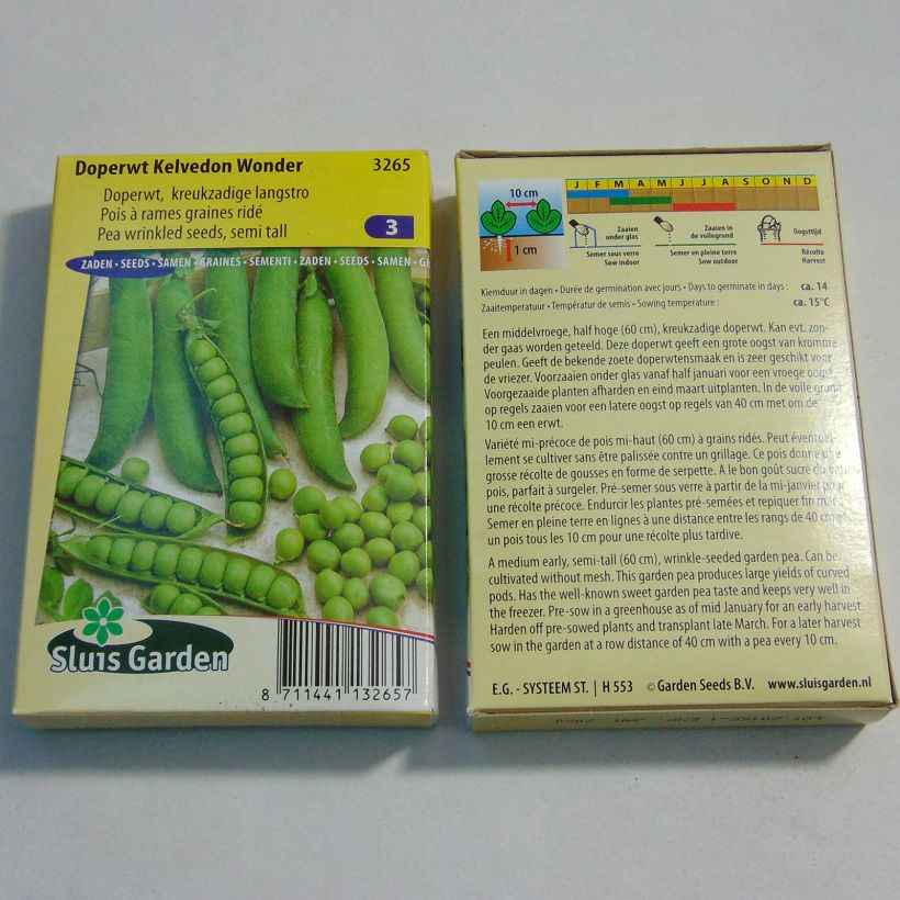 Esempio di esemplare Pisello nano Kelvedon Wonder sacchetto di semi 300 (100g) come consegnato