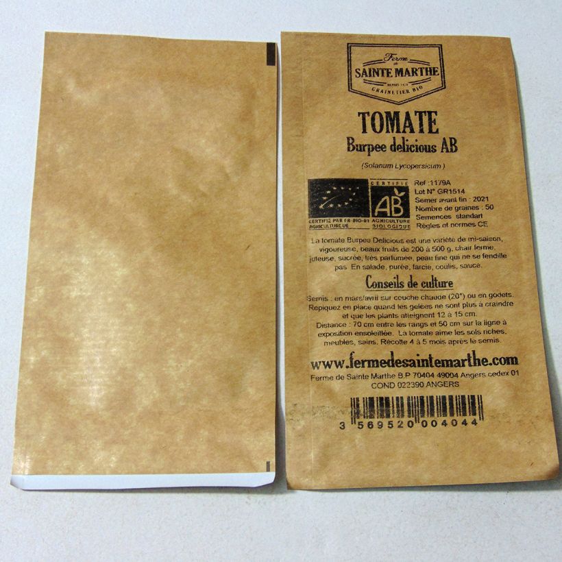 Esempio di esemplare Pomodoro cuore di bue/Beefsteak Burpee Delicious sacchetto di semi 50 come consegnato