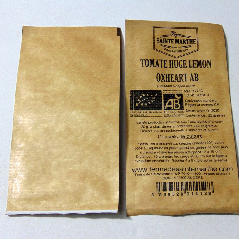 Esempio di esemplare Pomodoro cuore di bue/Beefsteak Huge Lemon Oxheart sacchetto di semi 50 come consegnato