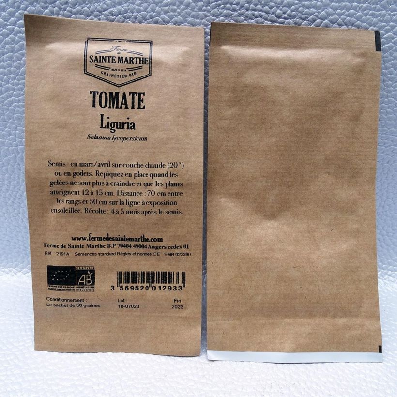 Esempio di esemplare Pomodoro cuore di bue/Beefsteak Liguria Bio - Ferme de Sainte Marthe sacchetto di semi 50 come consegnato