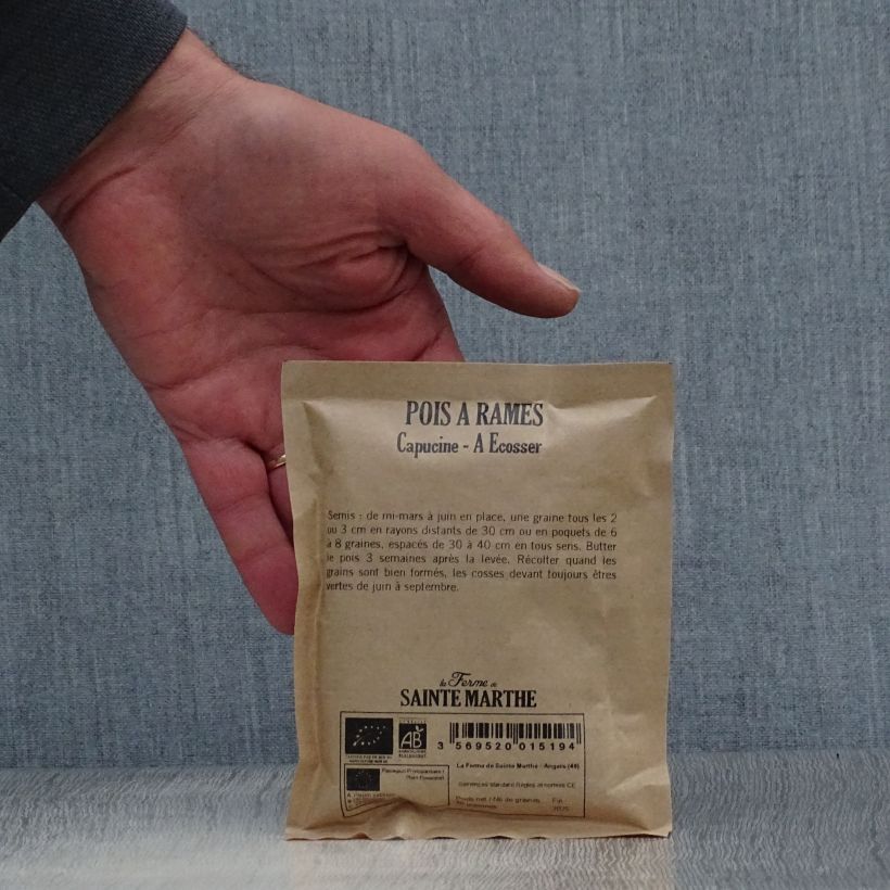Esempio di esemplare Pisello rampicante Capucine ou Blauwschokker sacchetto di semi 150 (50g) come consegnato