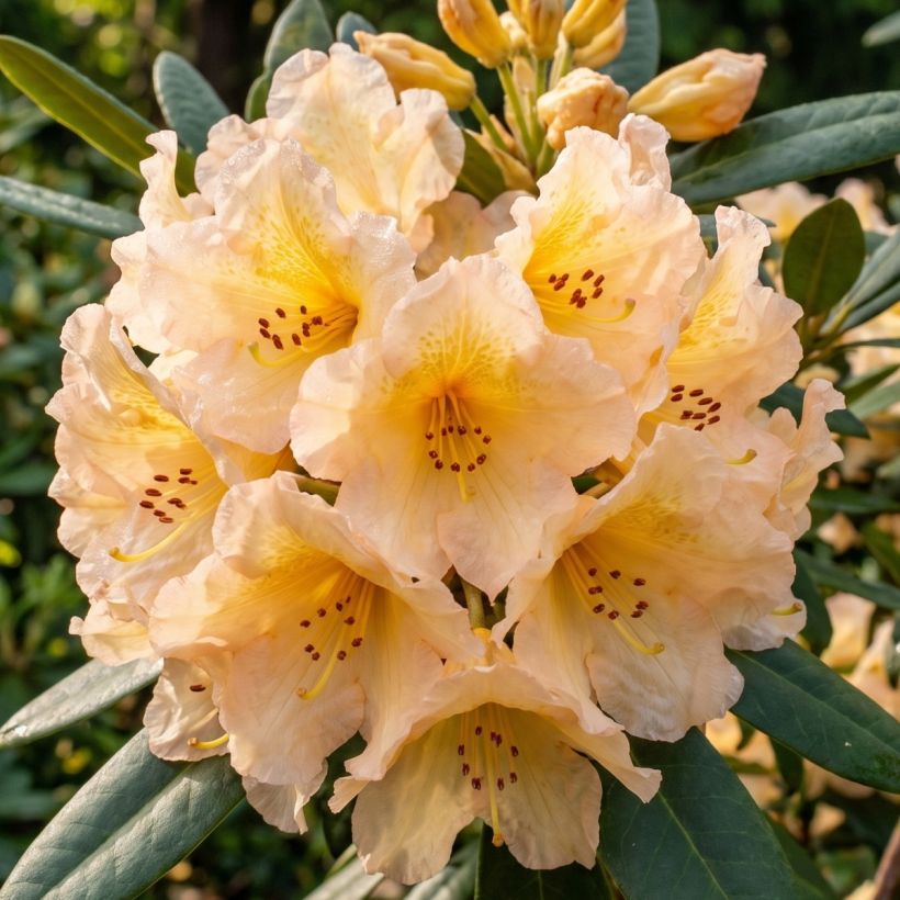 Rhododendron Tortoiseshell Yellow (Fioritura)