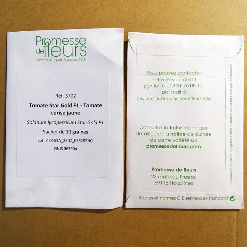 Esempio di esemplare Pomodoro ciliegino/datterino Star Gold sacchetto di semi 10 come consegnato