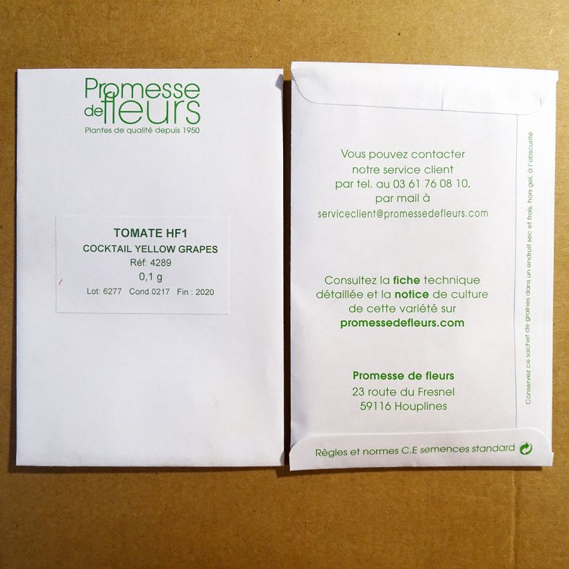 Esempio di esemplare Pomodoro ciliegino/datterino Yellow Grapes F1 sacchetto di semi 50 (0,1g) come consegnato