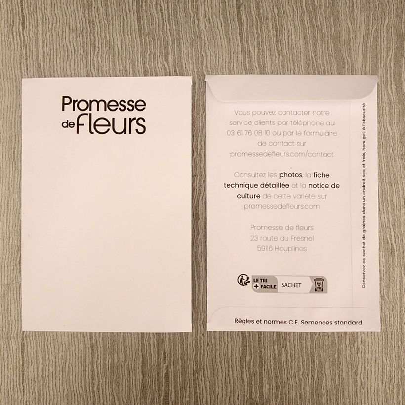 Esempio di esemplare Graines de Malva sylvestris var Mauritiana Bio - Mauve de Mauritanie sacchetto di semi 500 (2,5g) come consegnato