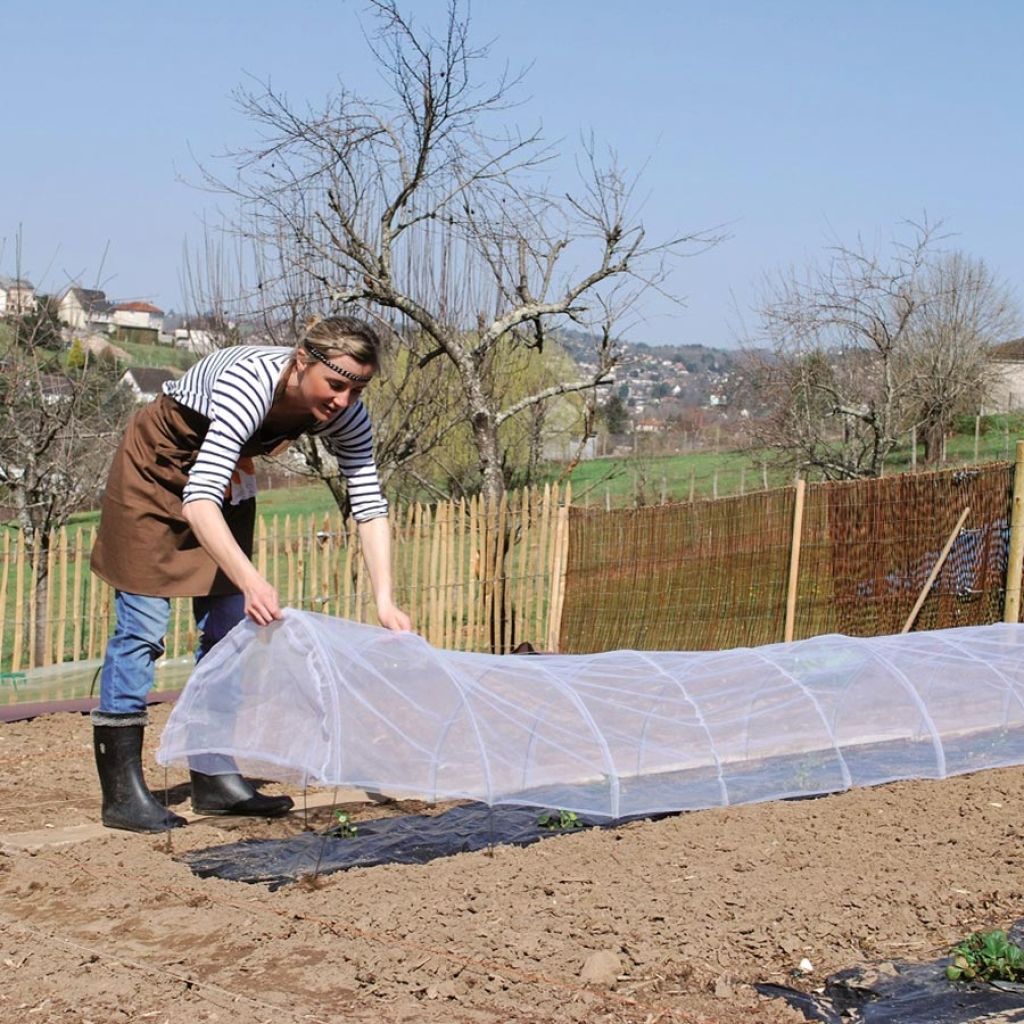 Tunnel accordéon anti-insectes 0,60 x 3 m