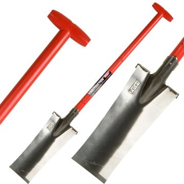 Vanga da scasso con manico in fibra professionale in acciaio lucidato Polet