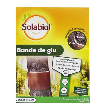 Nastro adesivo Solabiol confezione da 2 nastri da 2,5 m di lunghezza