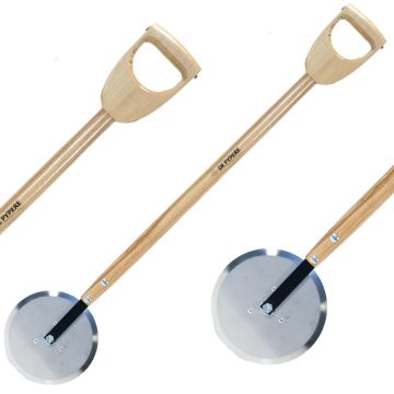 Tagliabordi con ruota tagliente e manico con impugnatura a D De Pypere