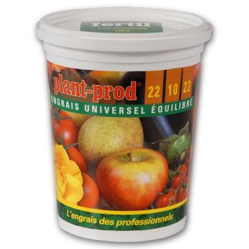 Fertilizzante solubile professionale Plantprod Universale 22-10-22 Fertil in scatola da 400 grammi