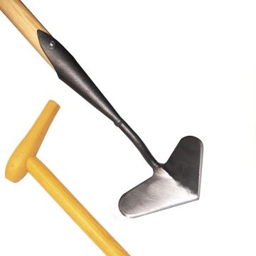 Grande zappa tradizionale a becco e testa a forma di cuore De Pypere