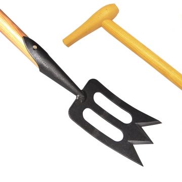 Grande zappa tradizionale a testa a forma di spork De Pypere