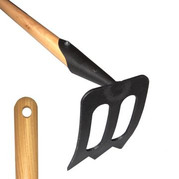 Grande zappa tradizionale a testa a forma di spork De Pypere