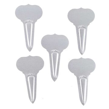 Etichetta da piantare Ogée in alluminio 10 x 6 x 3,5 cm - venduta in confezione da 5