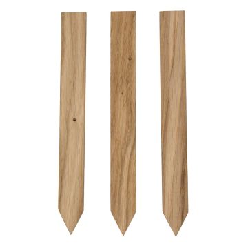 Etichetta da piantare in Quercia massiccia 18 x 2 cm - venduta in confezione da 3