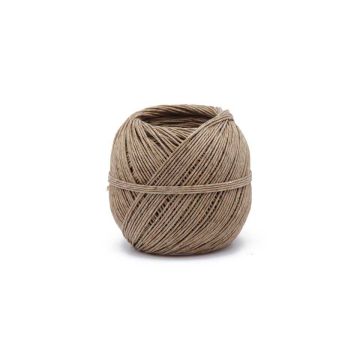 Spago in Lino Ecru + Filo di Ferro La Cordeline - Gomitolino 100g Ø1.5mm ±60m