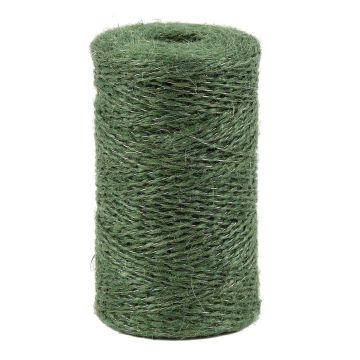 Spago Vite in juta naturale rinforzato con filo d'acciaio - Rotolo 250g ±190m Ø1.4mm