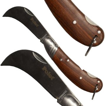 Serpette inossidabile con manico in frassino Polet