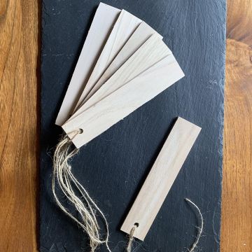 Etichetta da appendere in castagno