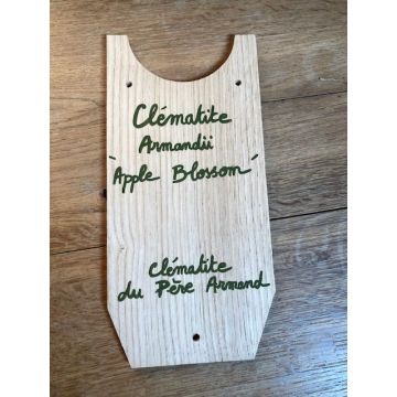 Tegola di protezione per clematidi in castagno